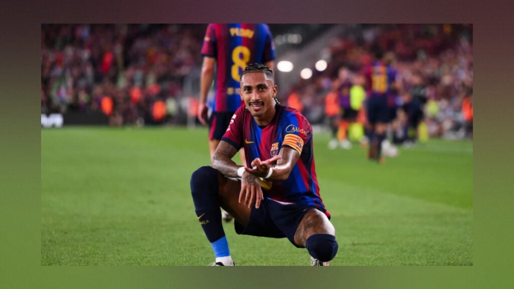 রাফিনিয়ার হ্যাটট্রিকে রেসিংকে উড়িয়ে শীর্ষে বার্সেলোনা 3 রাফিনিয়ার হ্যাটট্রিকে রেসিংকে উড়িয়ে শীর্ষে বার্সেলোনা