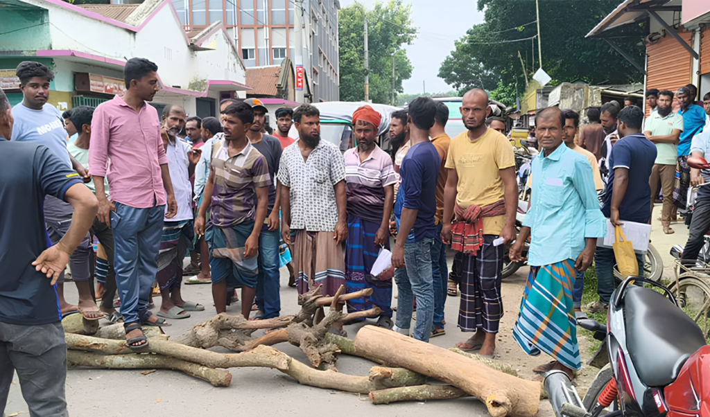 সারের দাবিতে ঝিনাইদহের শৈলকুপায় সড়ক অবরোধ করে কৃষকদের বিক্ষোভ 2 সারের দাবিতে ঝিনাইদহের শৈলকুপায় সড়ক অবরোধ করে কৃষকদের বিক্ষোভ