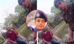 ঘুষ নেওয়ার ভিডিও ভাইরাল, চুনারুঘাটের এএসআই প্রত্যাহার
