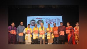 চট্টগ্রামে পূজার আবহে শুভ ও ঐশীর নতুন গান প্রকাশ