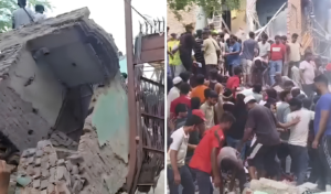 দিল্লিতে ধসে পড়ল পাঁচতলা ভবন, বহু হতাহতের আশঙ্কা