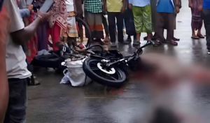 বগুড়ায় বালুবোঝাই ট্রাকের সজোরে ধাক্কায় মোটরসাইকেলচালক নিহত, আহত ২