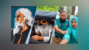 রবীন্দ্রনাথের গ্রাফিতিতে কালি রাষ্ট্রদ্রোহ মামলায় গ্রেফতার দেখানো হলো ৪ জনকে