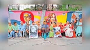 রবীন্দ্রনাথের শিল্পকর্ম ঘিরে প্রতিবাদে মুখর উদীচীর আয়োজন