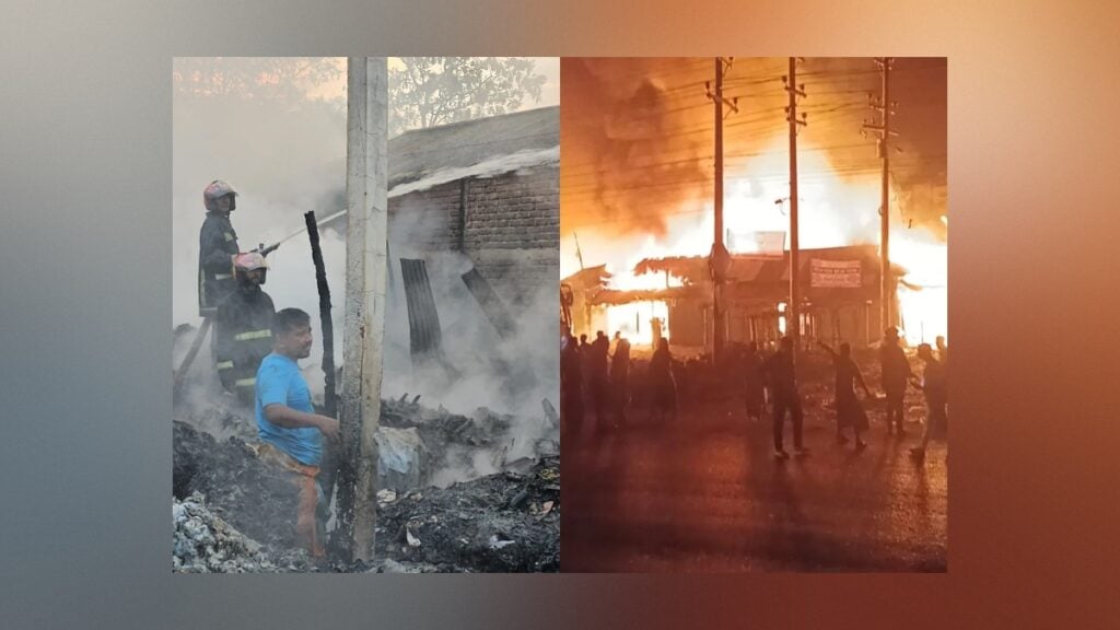 শ্রীপুরে ভয়াবহ আগুনে পুড়ল একাধিক দোকান ও গুদাম 3 শ্রীপুরে ভয়াবহ আগুনে পুড়ল একাধিক দোকান ও গুদাম