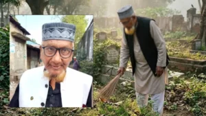 ১৫ বছর ধরে স্ত্রীর কবর পরিষ্কার করছেন ৮৫ বছরের আইনজীবী